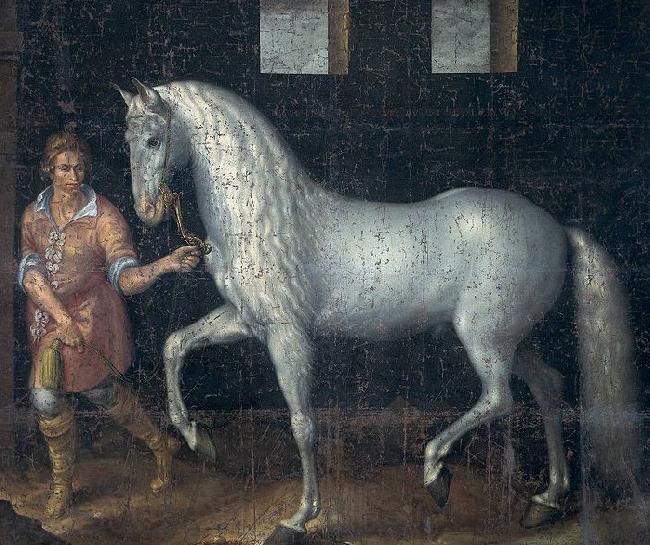 Jacob de Gheyn II Spanish Warhorse captured at the Battle of Nieuwpoort. Germany oil painting art